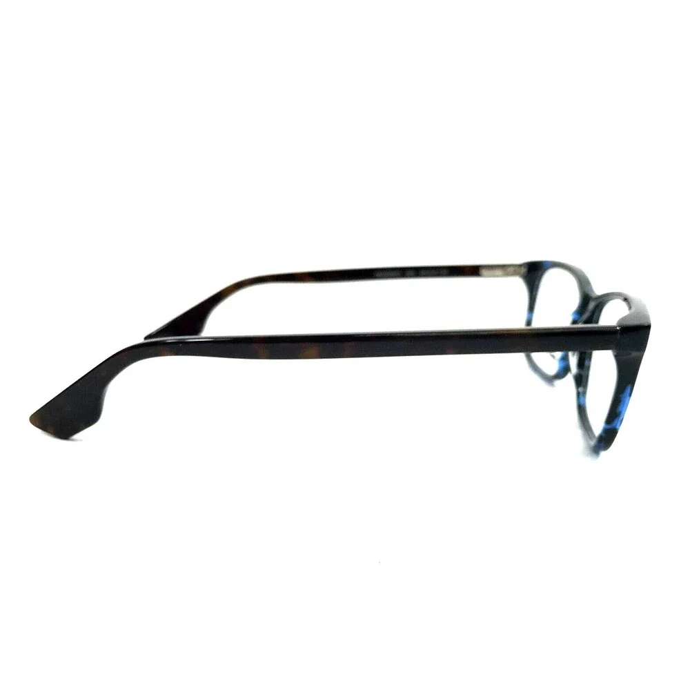 Alexander Mcqueen Eyeglasses Frames MQ0064O 003 Black Blue Rectangle 54-16-150